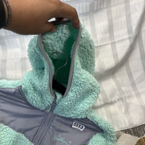 Weatherproof Girl's Green Jacket Hoodie Outerwear Size M 10-12 - Picture 15 of 16